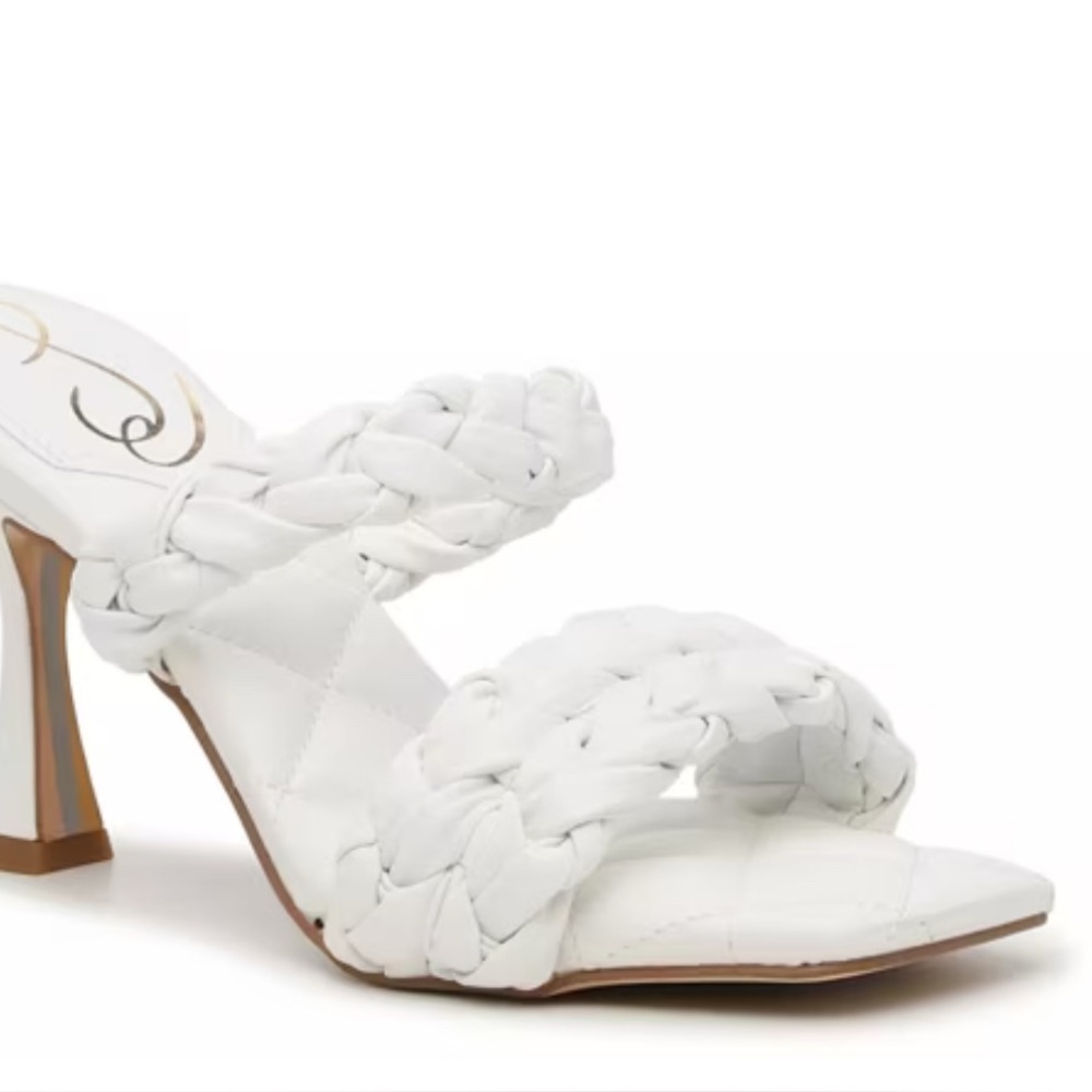 Sam Edelman Meghan, white nappa 3 1/2 inch heel worn once